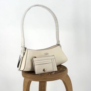 NWT Kate Spade Bundle Frankie Meringue Bag and Kayla Large Cardholder